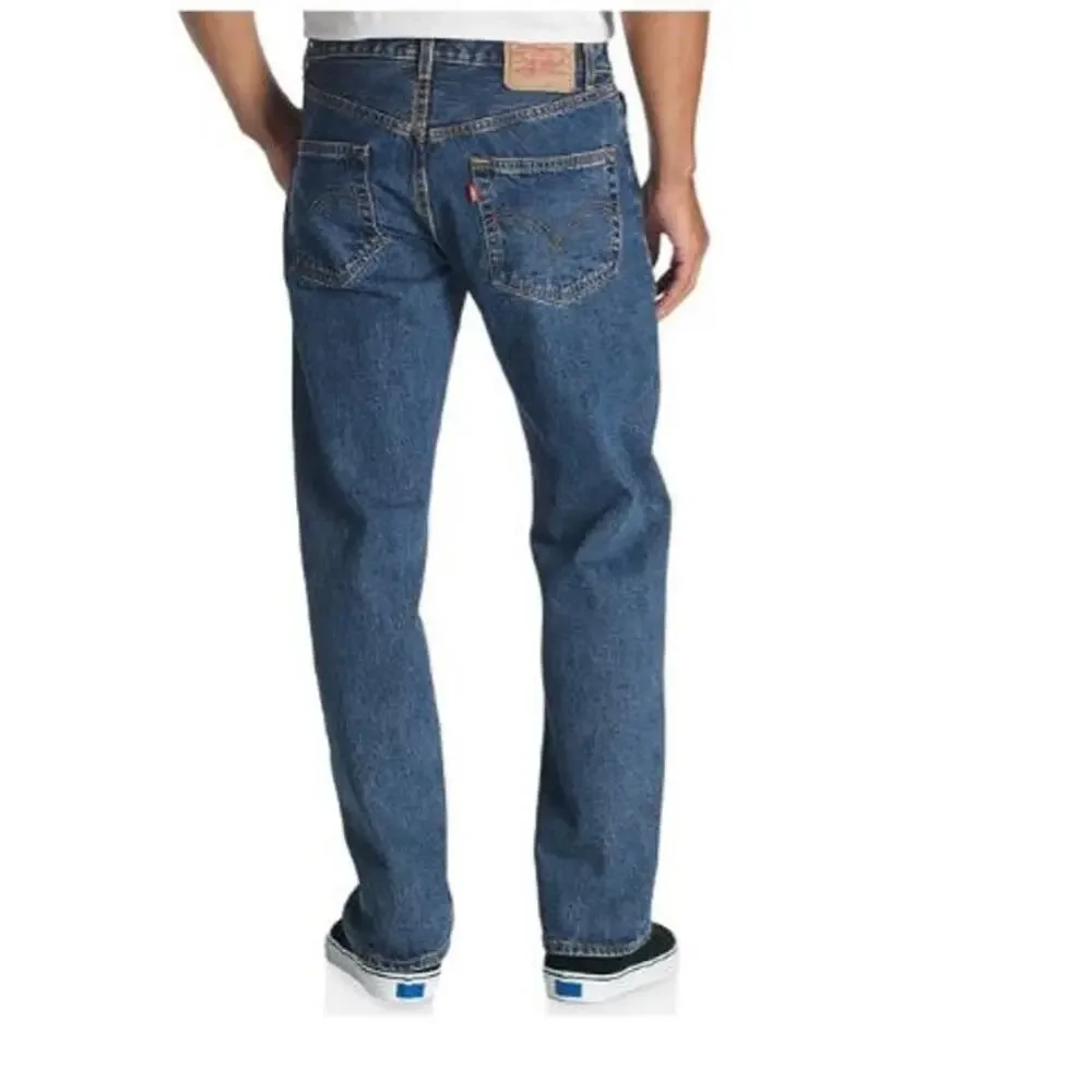 Levi's‎ 501 Men's Blue Denim Button Fly Jeans 38/27 Relaxed Classic Fit